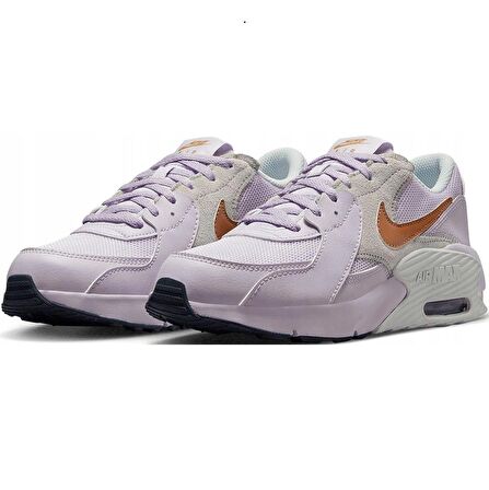 Nike Air Max Excee Leather Hakiki Deri Beyaz Mor Sneaker 