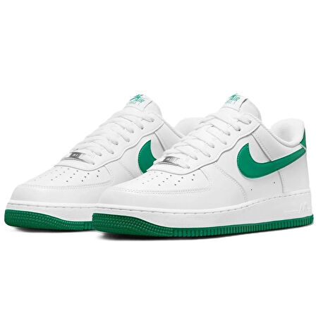 Nike Air Force 1 '07 Leather Mens Sneaker White Hakiki Deri Erkek Günlük Spor Ayakkabı Beyaz