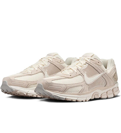 Nike Bowerman Zoom Vomero 5 Running Shoes Hakiki Deri Reflektörlü Erkek Koşu Yürüyüş Ayakkabısı Bej