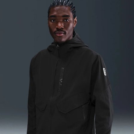 Nike Erkek Siyah Air MaX  Jacket Esnek Dokuma Spor Ceket | 