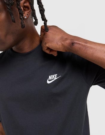Sportswear Club Erkek Siyah Tişört