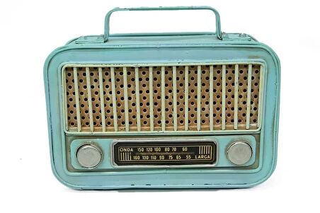 Dekoratif Metal Radyo Kumbara