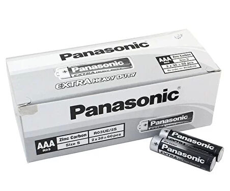 Panasonic Manganez İnce Kalem Aaa Pil 60'lı Paket