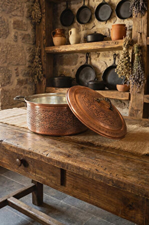 Handygoo Sultan’s Feast Özel El Oyması Bakır Tencere