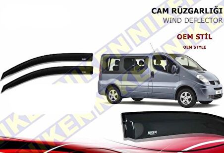 Renault Trafic Cam Rüzgarlığı Niken 2 li 2001-2014 Arası (Kromsuz Model)