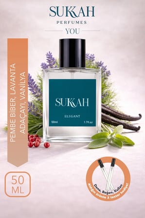 You Erkek Parfüm EDP 50 ml Pembe Biber Lavanta Adaçayı Vanilya Deri ve Şekerli Kestane Erkek Parfümü