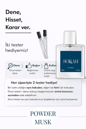 Powder Musk Unisex EDP 50 ml – Yasemin, Ylang Ylang, Gül, İris, Misk, Vanilya ve Pudra