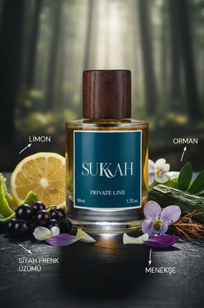 Freshy Touch Unisex Parfüm EDP 50ML - Limon Siyah Frenk Üzüm Bergamot Portakal Çiçeği Menekşe, Misk