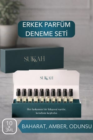 Erkek Oryantal Koleksiyon | EDP Mini Kalıcı Yoğun Koku Kış Sonbahar Parfüm Seti 10x3 ML