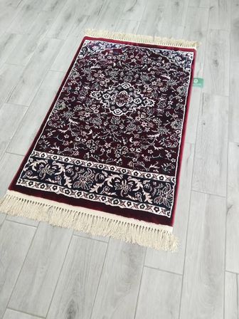 AL HARAMAIN 001_Bordo 14 mm /2200 Gr yumuşak Sık Dokuma MEDİNE-İ MUNEVVERE Seccade Model
