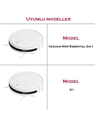 Xiaomi Mop 2in1 Essential Uyumlu 6 Parça Filtre Fırça Mop Tarak Seti