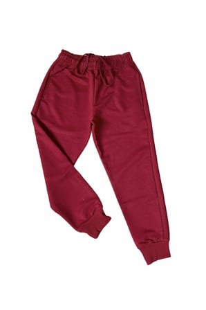 Unisex Çocuk 2"lipaket Bordo-siyah Eşofman Altı