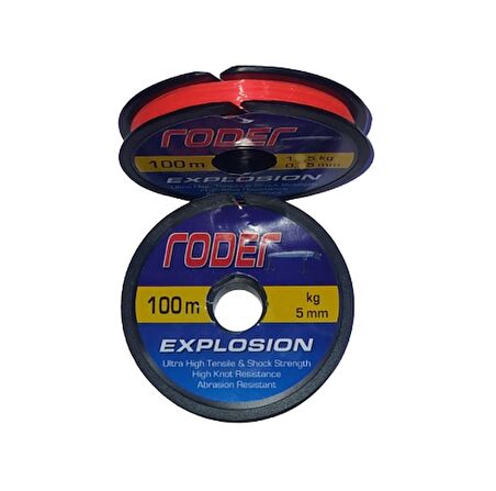 OSKAR RODER EXPLOSION MONOFLAMENT MİSİNA 100M 5.0 KG 0.20mm TURUNCU