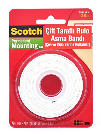 Scotch 110 Çift Taraflı Köpük Rulo Asma Bandı