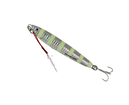 RİVER Slim Minnow 20 gr 7.5 cm Jig Zebra Glow