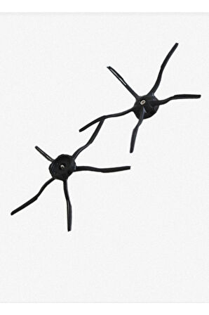 Roborock S7 Sonic Mopping S7 Max - T7 Modelleri Ile Tam Uyumlu 5 Kollu Silikon Yan Fırça 2li Siyah