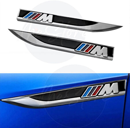  Bmw Çamurluk Logosu Arması Sticker Spor Görünümlü Çamurluk Bıçak Sticker