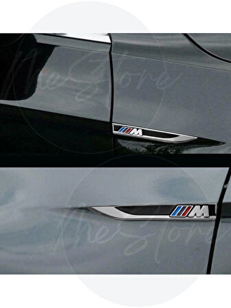  Bmw Çamurluk Logosu Arması Sticker Spor Görünümlü Çamurluk Bıçak Sticker