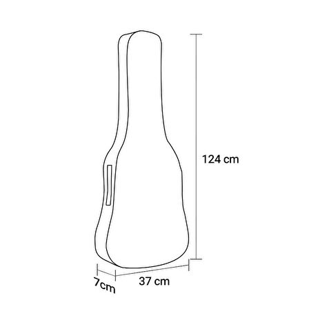 Fortex BGG-300-BK Bas Gitar Kılıfı