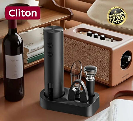 Otomatik Tirbuşon Şarap Şişe Aktarması Vakum Tıkacı ve Saklama Ünitesi
