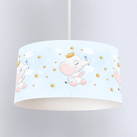 Çocuk Odası Dijital Baskılı Sarkıt Avize Model 217