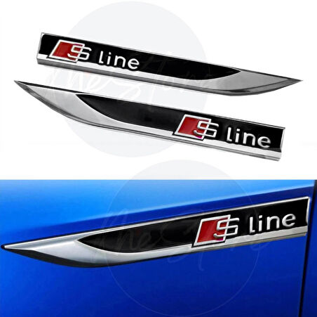 Sline Çamurluk Logosu Arması Sticker Spor Görünümlü Çamurluk Bıçak Sticker