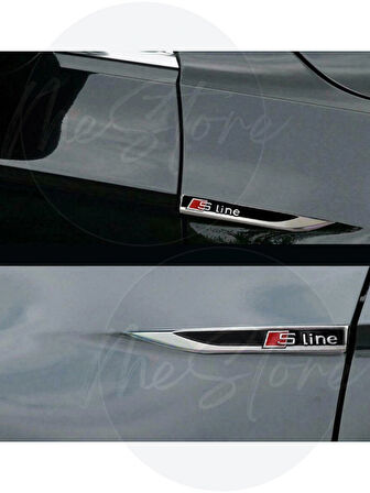 Sline Çamurluk Logosu Arması Sticker Spor Görünümlü Çamurluk Bıçak Sticker