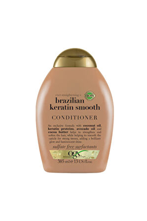 OGX Düzleştirici Brazilian Keratin Smooth Sülfatsız Saç Bakım Kremi 385 ml