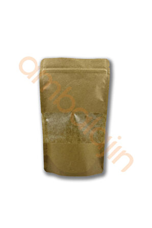 16x27 - Kraft Pencereli Doypack