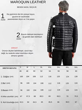 James Erkek Şişme Deri Mont