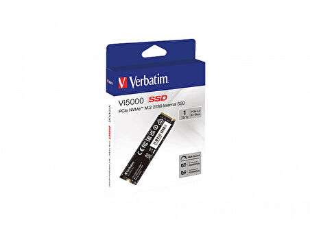 VERBATIM Vi5000 PCIE4 NVME M.2 1 TB Dahili SSD Siyah