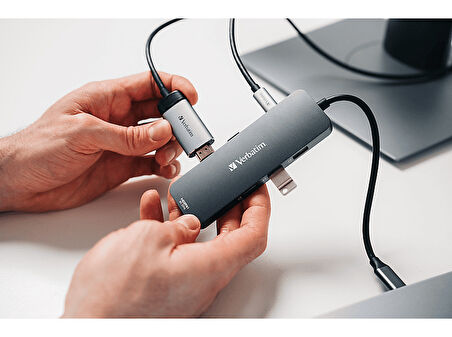 VERBATIM 32151 USB-C Pro Multiport Hub 8 Port CMH-08 USB Çoklayıcı