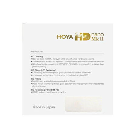 Hoya 58mm HD Nano Mk II CPL Filtre