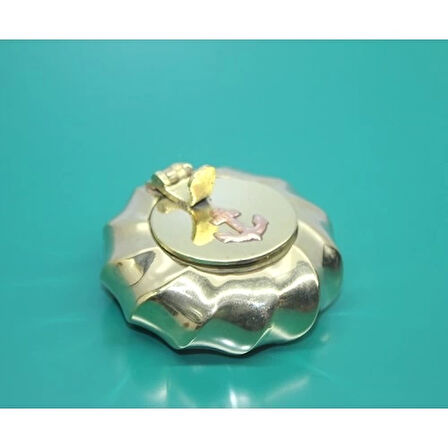 Pirinç Çapalı Kapaklı Küllük 7 Cm