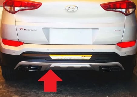 Hyundai Tucson Ön Arka Tampon Koruması kromlu 2015-2018 arası uyumlu