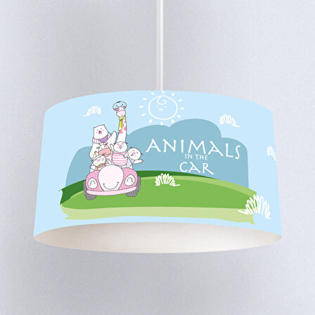 Çocuk Odası Dijital Baskılı Sarkıt Avize Model 252