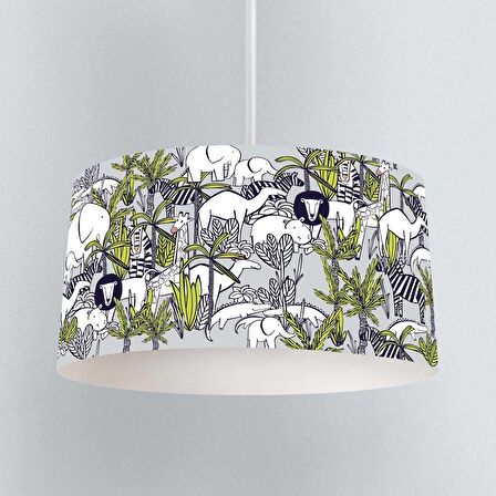 Çocuk Odası Dijital Baskılı Sarkıt Avize Model 256