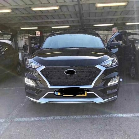 Hyundai tucson ön tampon koruması (kromlu model) difüzör 2015-2018 (makyajsız kasa)