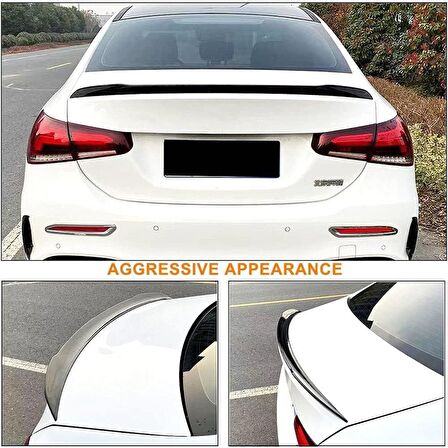 Mercedes A200L Boyalı Spoiler 2017+ sonrası modeller (Pianoblack)