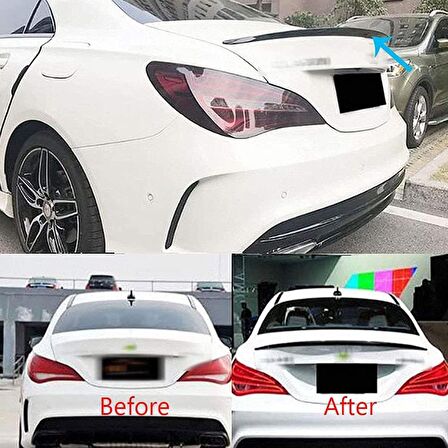 Mercedes Cla w117 boyalı spoiler 2013-2019 arası modeller (Pianoblack)