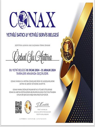 Conax Inline 5 Aşamalı Ön Filtre Seti + Postkarbon Filtre – Bench Membran