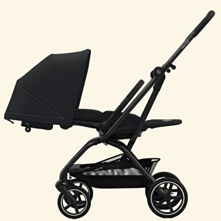 Cybex Eezy S Twist Plus2 , Magic Black 360 Derece Dönebilen Kabin Boy Travel Sistem Bebek Arabası