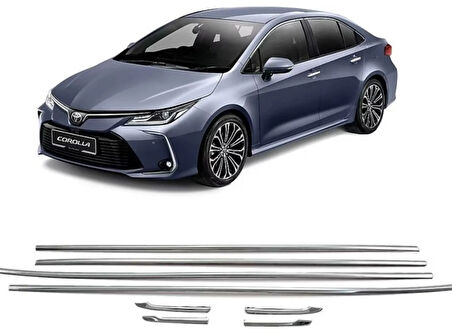 Toyota Corolla krom cam çıtası (Sadece Alt Kısım) 2023+ Sonrası