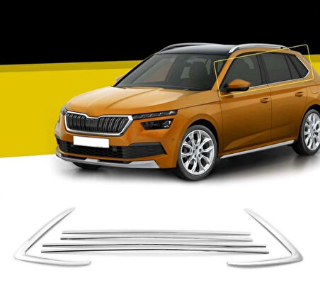 Skoda Kamiq Krom Cam Çerçevesi Tamtur 2021+ 12 parça