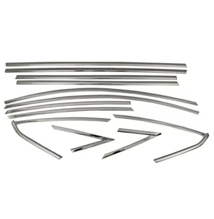 Seat Leon Cam Çerçevesi Komple Set Nikelajı 10 Parça 2021+ Sonrası Uyumlu