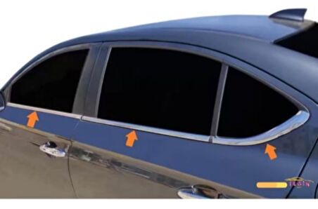 Honda City Krom Cam Çıtası 2021+ sonrası