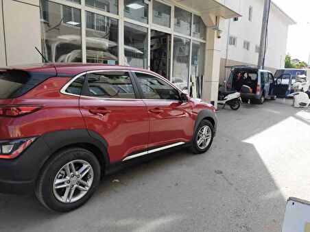 Hyundai Kona Cam Çerçeve Kromu Komple Nikelaj Seti 2018+ sonrası