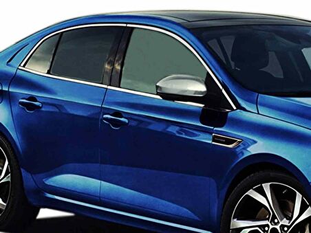 Renault Megane 4 Cam Çerçevesi Kromu Komple Set 12 Parça 2016+ sonrası