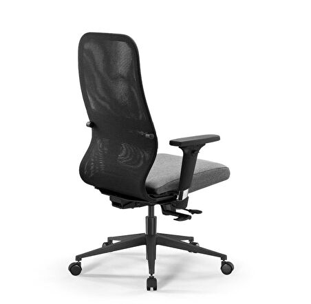 Ergolife SynchroSit 8 Ergonomik Fileli Ofis Koltuğu / Çalışma Sandalyesi - 297.D.1.2F3 Açık Gri-Siyah