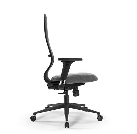 Ergolife SynchroSit 8 Ergonomik Fileli Ofis Koltuğu / Çalışma Sandalyesi - 297.D.1.2F3 Açık Gri-Siyah